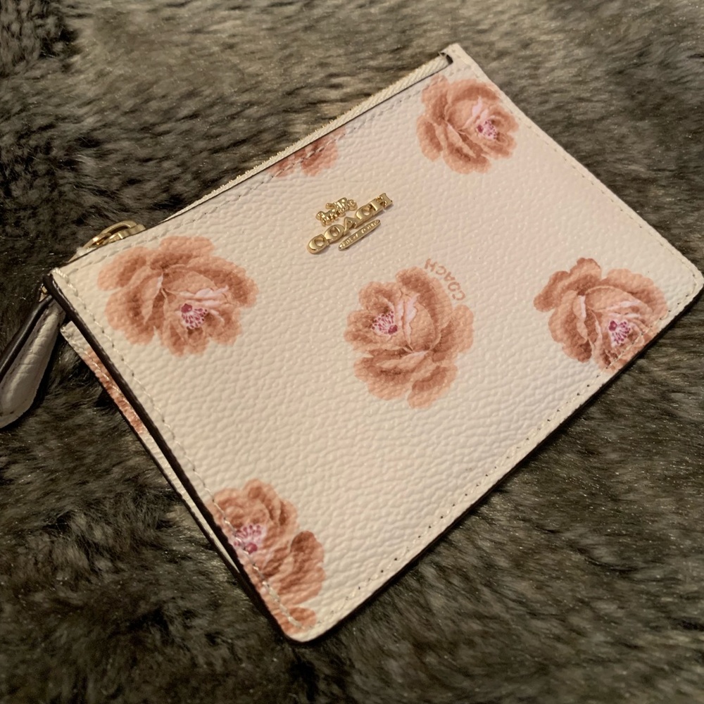 Coach leather card case